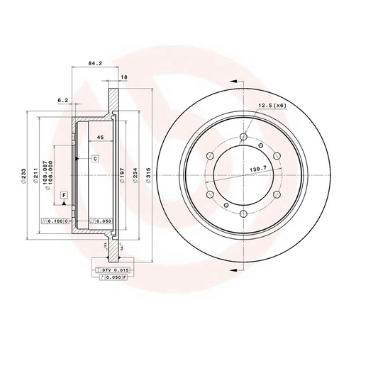 Bosch REAR Brake Discs DELICA L400 1994-2006