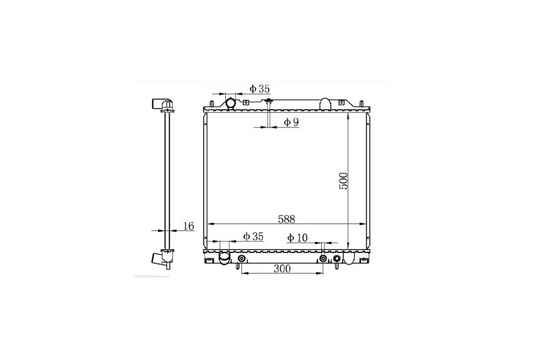 Radiator V6 Gas Delica L400 1994-2000