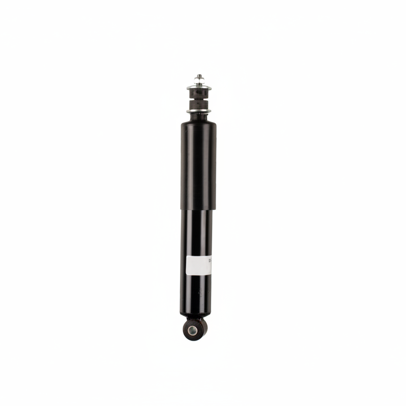 A black front shock absorber for a Mitsubishi Delica L400 1994-2006, displayed on a white background with a watermark of the KYB logo.