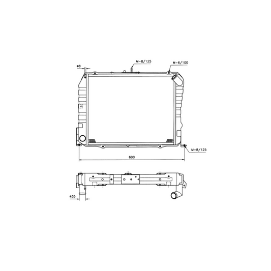 Radiator Hiace Diesel 2l, 3l, 5l, models -1989-2004