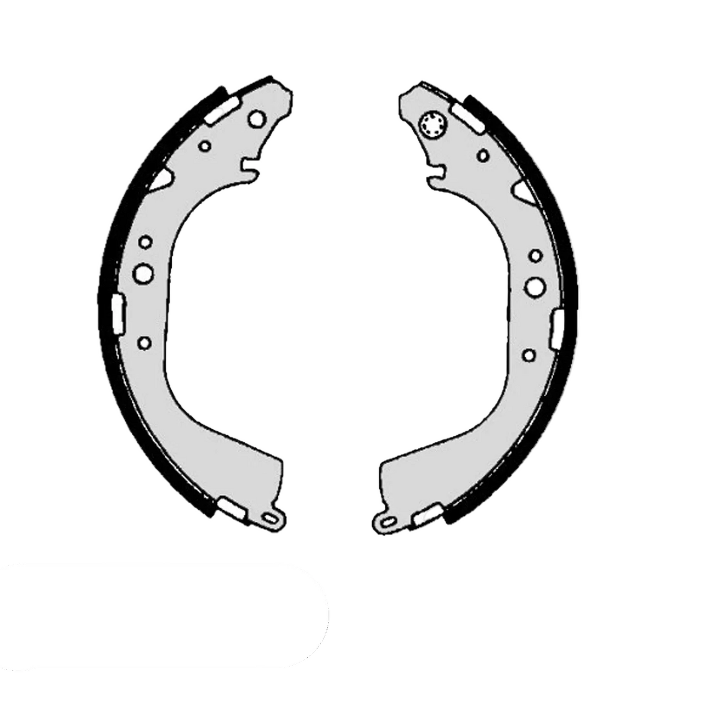 リアブレーキシュー ハイエース 1989-2004