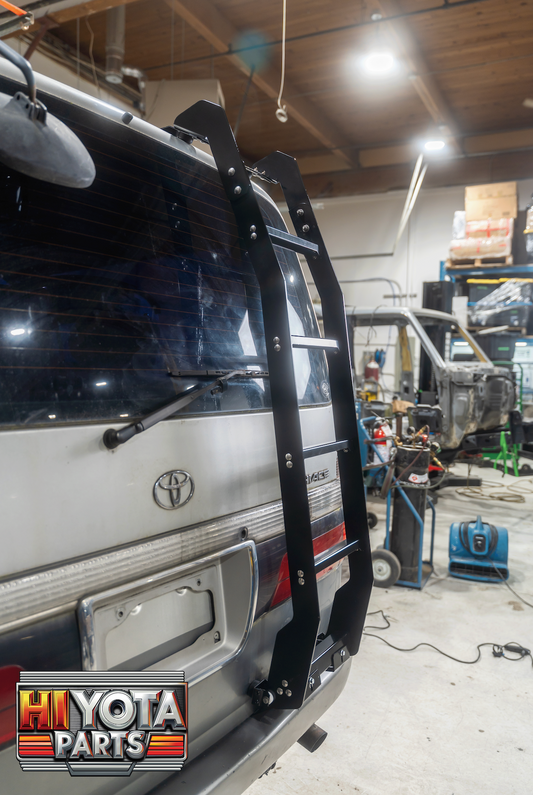 Hiace 1989-2004 Low roof Aluminum ladder RIGHT SIDE Flat-Pack