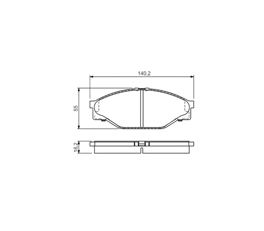 FRONT Brake Pads - Hiace 1987-1995 LH models