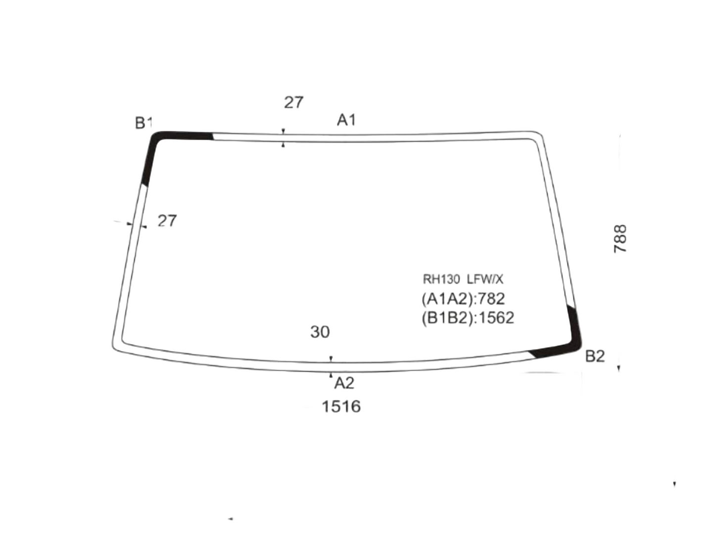 フロントガラス ハイエース 1989-2004 新品