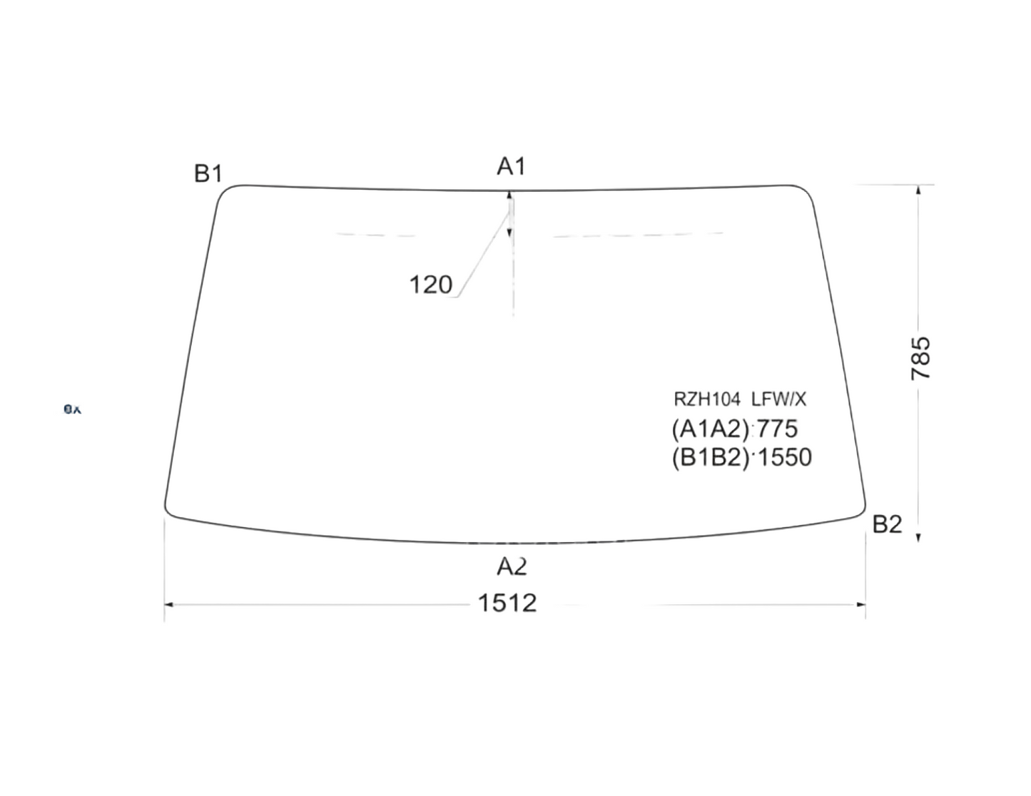 フロントガラス ハイエース 1989-2004 新品