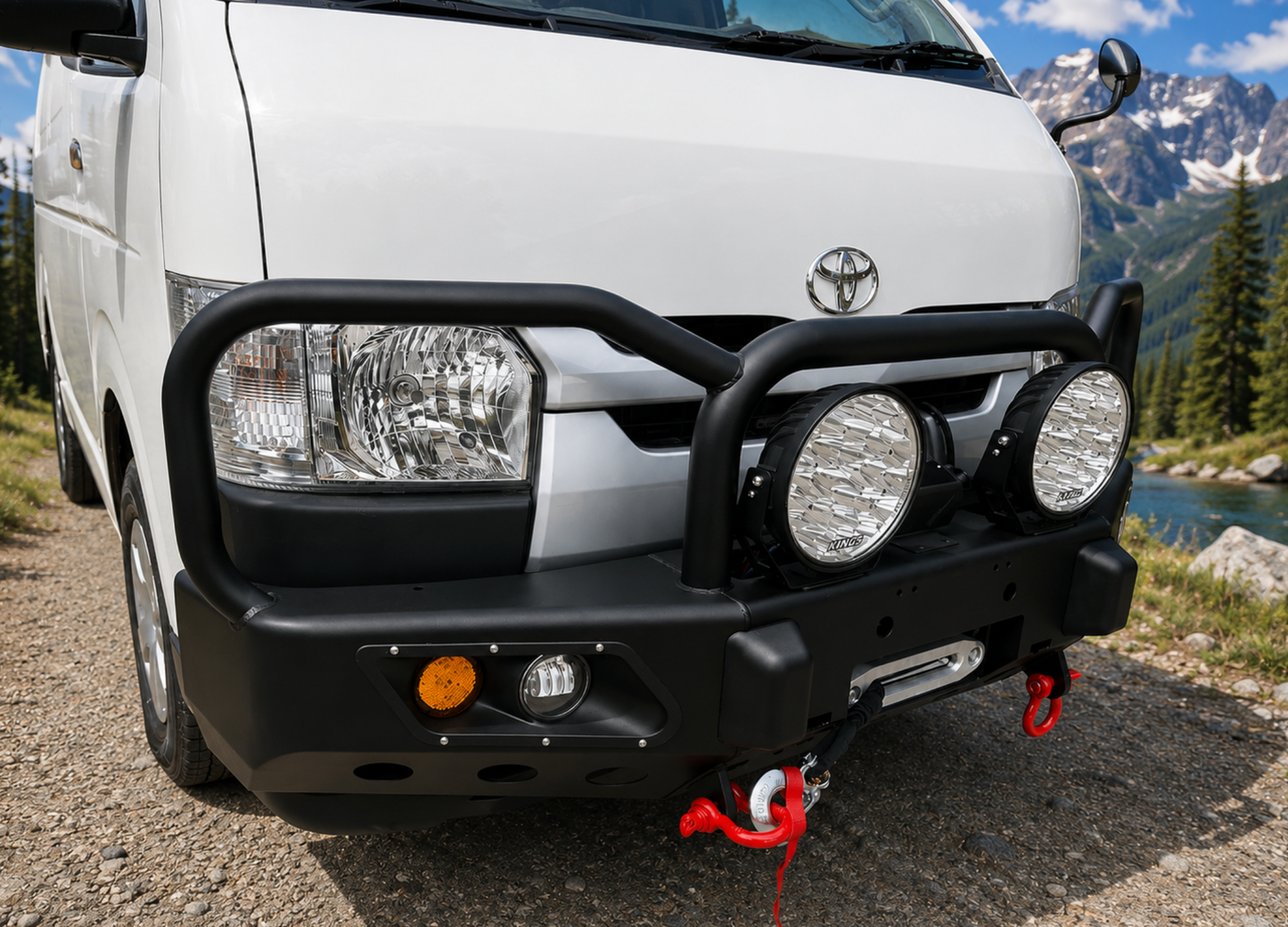 Hiace Front Bumper Steel 2004-2019