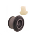 An upper front control arm bushing for a Mitsubishi Delica L400, showing both the black rubber component and the overall assembly.