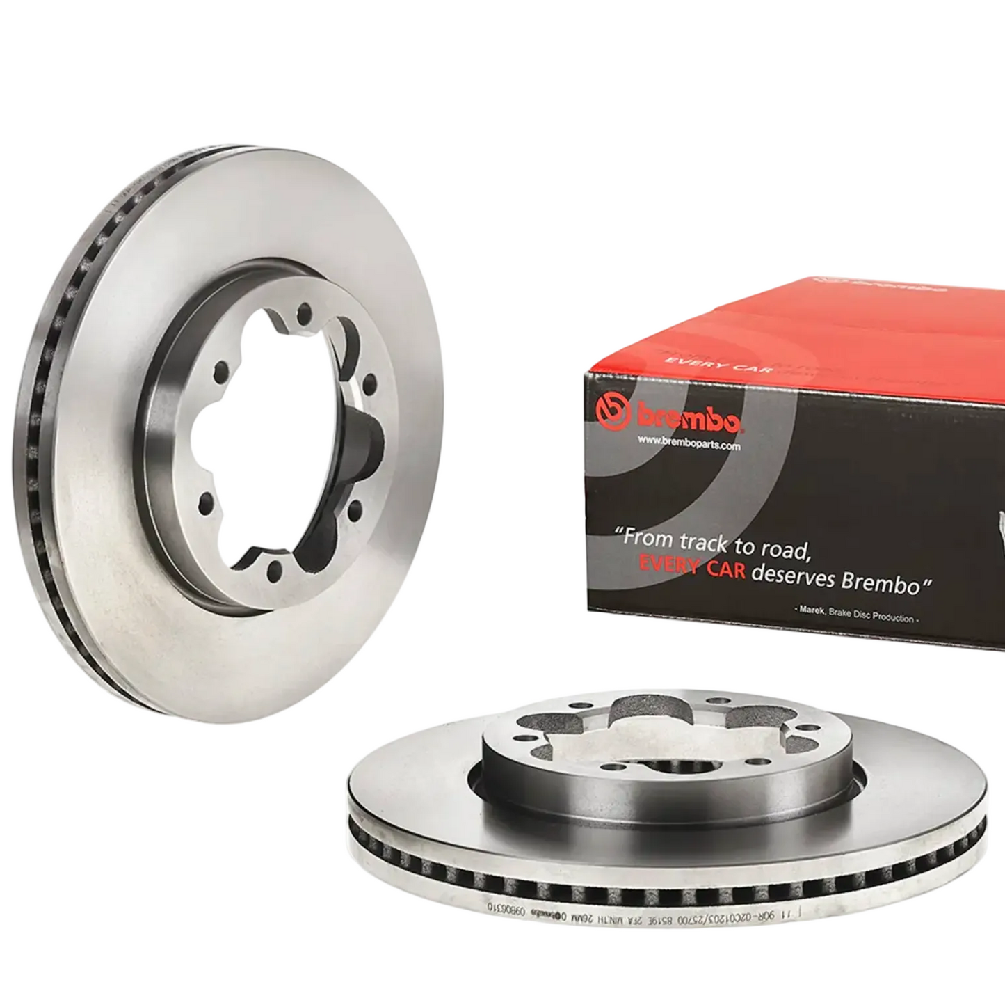 Vented Front Brake Disc Rotors Hiace 1993-2004