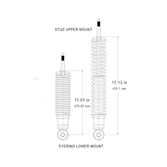 Front Shocks Hiace 1989-2018 Heavy DUTY Upgrade