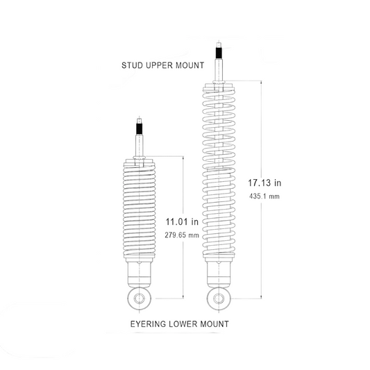 Front Shocks Hiace 1989-2018 Heavy DUTY Upgrade