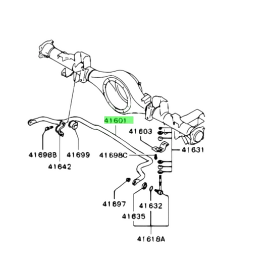 Delica L400 Rear Suspension Sway Bar