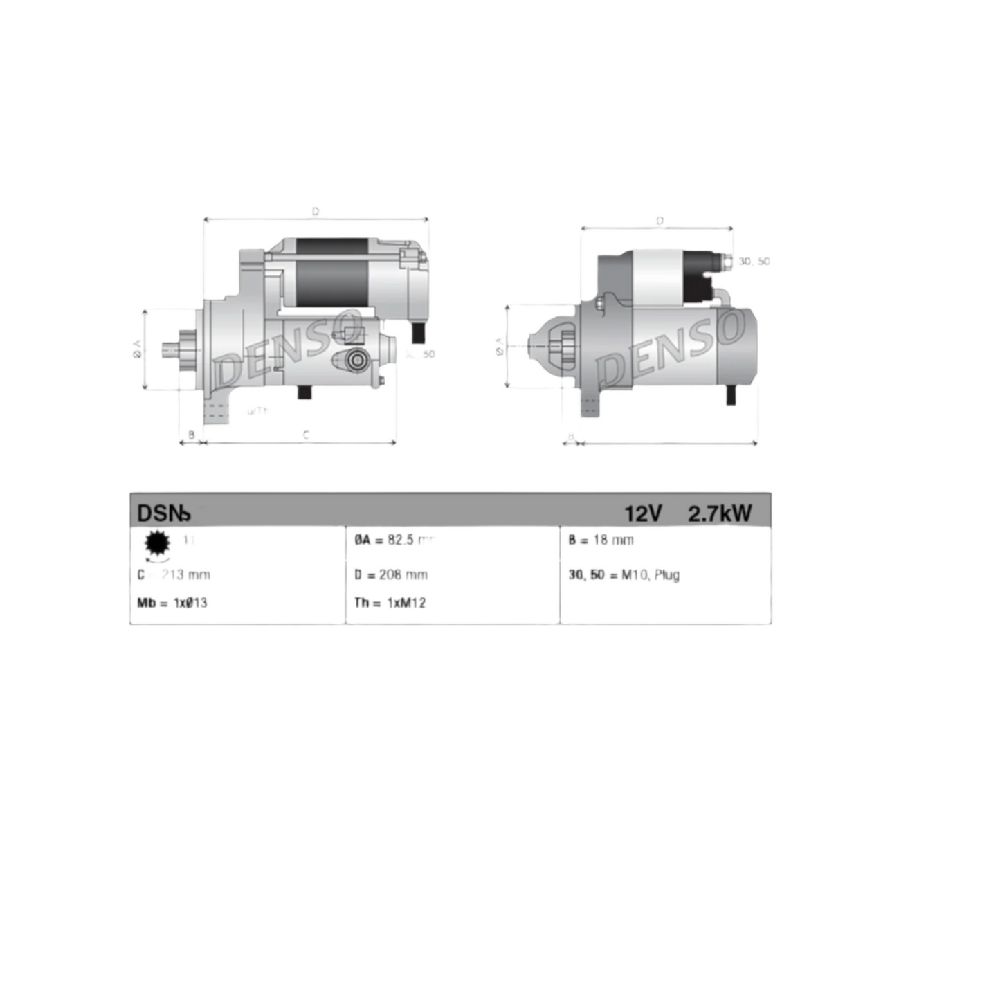 1KZ Starter Hiace 1993-2004 Diesel - Aftermarket