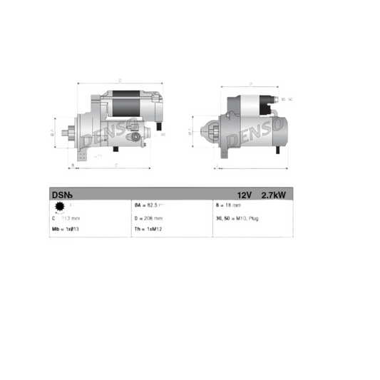 1KZ Starter Toyota Repair Kit 1993-2004 Diesel