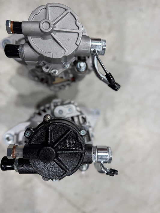 Learn why not all Mitsubishi Delica L300 diesel alternators are the same. Different years used different oil-cooled alternators with varying mounts, amp outputs, and oil filter clearances.