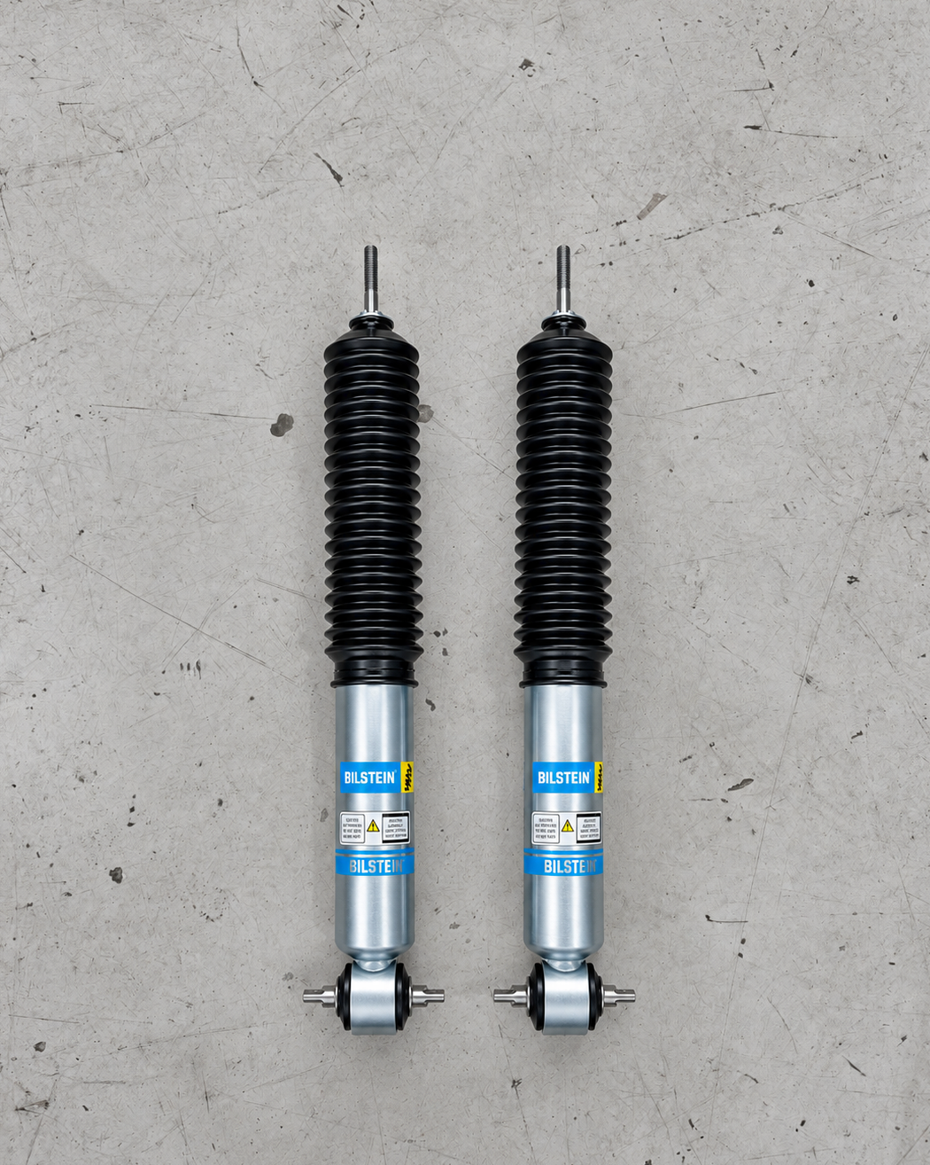 Bilstein B8 front shock absorbers for Mitsubishi Delica L300 with 4–6 inch lift, heavy-duty gas pressure shocks sold as a pair for lifted off-road suspension.