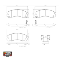 Brake Pads FRONT Brembo Delica L400 1994-2006