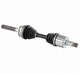 Complete replacement CV axle assembly with heavy-duty CV joints, rubber boots, and splined ends for Toyota Hiace, Mitsubishi Delica, and other 4WD vehicles.