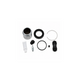 Delica L300 single-piston front brake caliper repair kit with piston, seals, dust boot, retaining ring, grease, and bleeder screw.