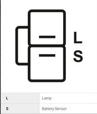Mitsubishi Delica L400 2.4L 4G64 gas alternator, 12V 90A, with technical dimensions, mounting specifications, pulley details, and 2-pin L/S connector diagram. MD313384