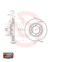 Brembo FRONT Disc Brakes - DELICA L400 1994-2006