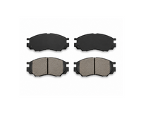 Front brake pad set for Mitsubishi Delica L400 2WD 5-bolt disc brakes, premium replacement brake pads, replaces AY040MT008, DBP511119, MR205256, MR205257, MR389547, MR389550, MR510680, X3511009.