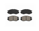 Front brake pad set for Mitsubishi Delica L400 2WD 5-bolt disc brakes, premium replacement brake pads, replaces AY040MT008, DBP511119, MR205256, MR205257, MR389547, MR389550, MR510680, X3511009.