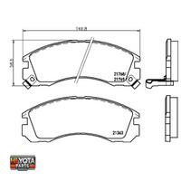 Brake Pads Hella FRONT Delica L400 1994-2006