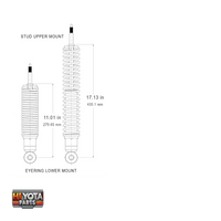 Front Shocks Hiace 1989-2018