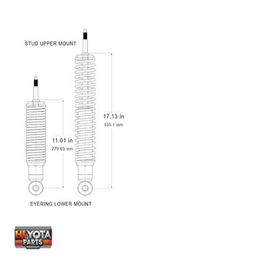 Front Shocks Hiace 1989-2018