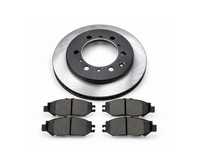 HiYota rear brake disc rotor pair for Toyota Grand HiAce, Granvia, Regius and Touring HiAce. 295 mm, 6-lug cast iron rotors. Available as two rear rotors or a complete package with rear brake pads. 42431-26170.