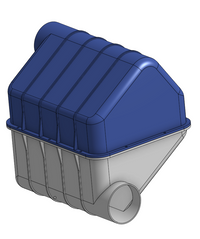 Solid Fiberglass Snorkel for Hiace 2004-2018