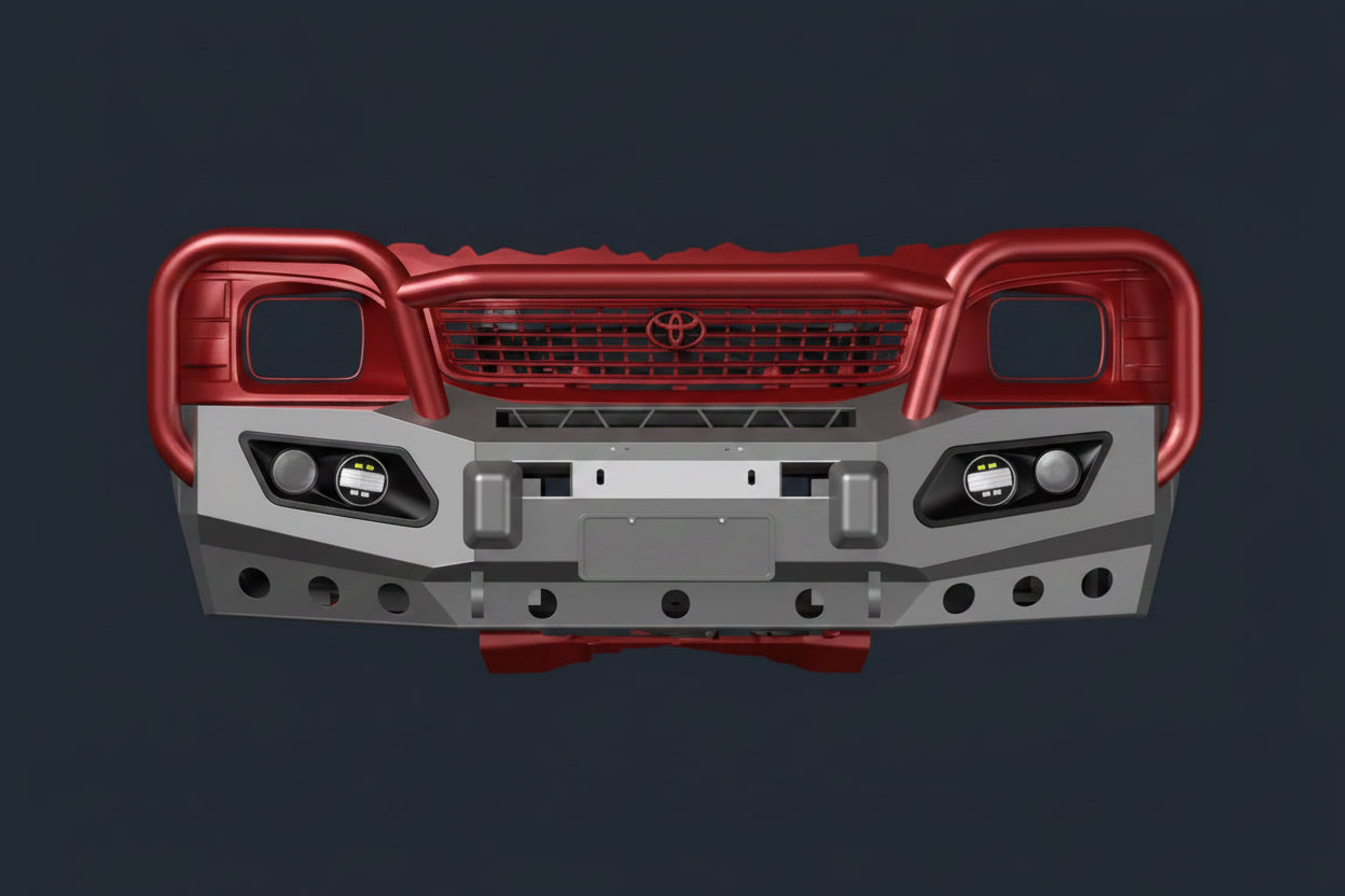 Front Hiace KZH Bumper Steel 1989-2004