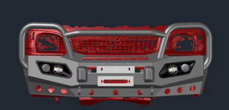 Front Hiace KZH Bumper Steel 1989-2004