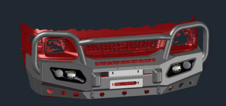 Front Hiace KZH Bumper Steel 1989-2004