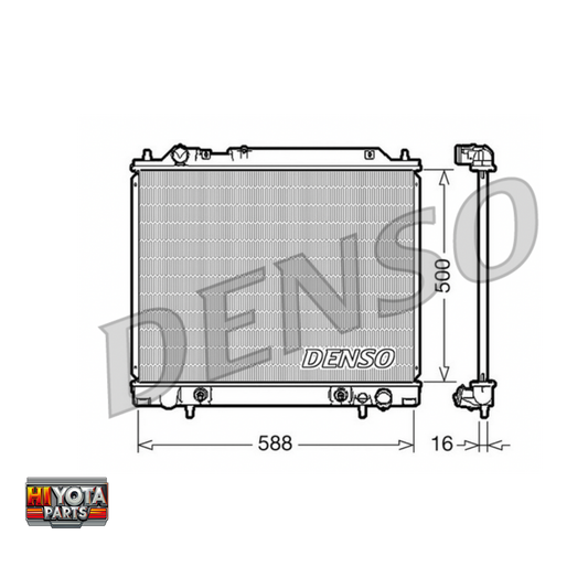 Radiator DENSO Diesel Delica L400 1994-2006