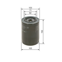 オイルフィルター 2.8L ディーゼル 4m40 デリカ L400 1994-2006