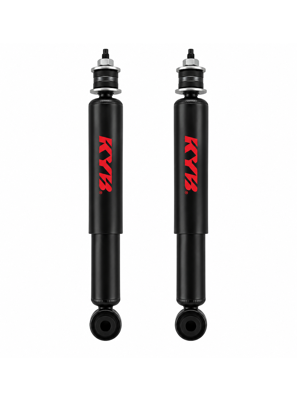 Pair of KYB rear eye-to-pin shock absorbers for Mitsubishi Delica L400 1994–2006 NON-ECS