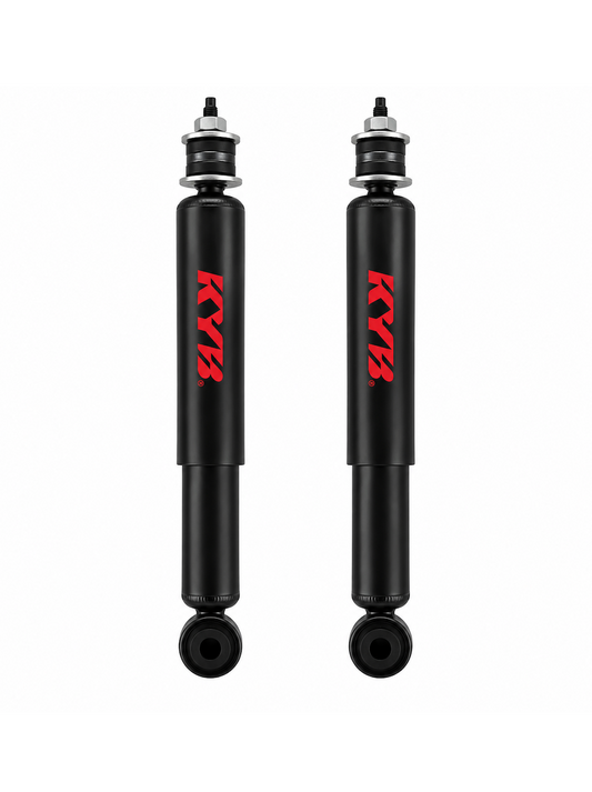 Pair of KYB rear eye-to-pin shock absorbers for Mitsubishi Delica L400 1994–2006 NON-ECS