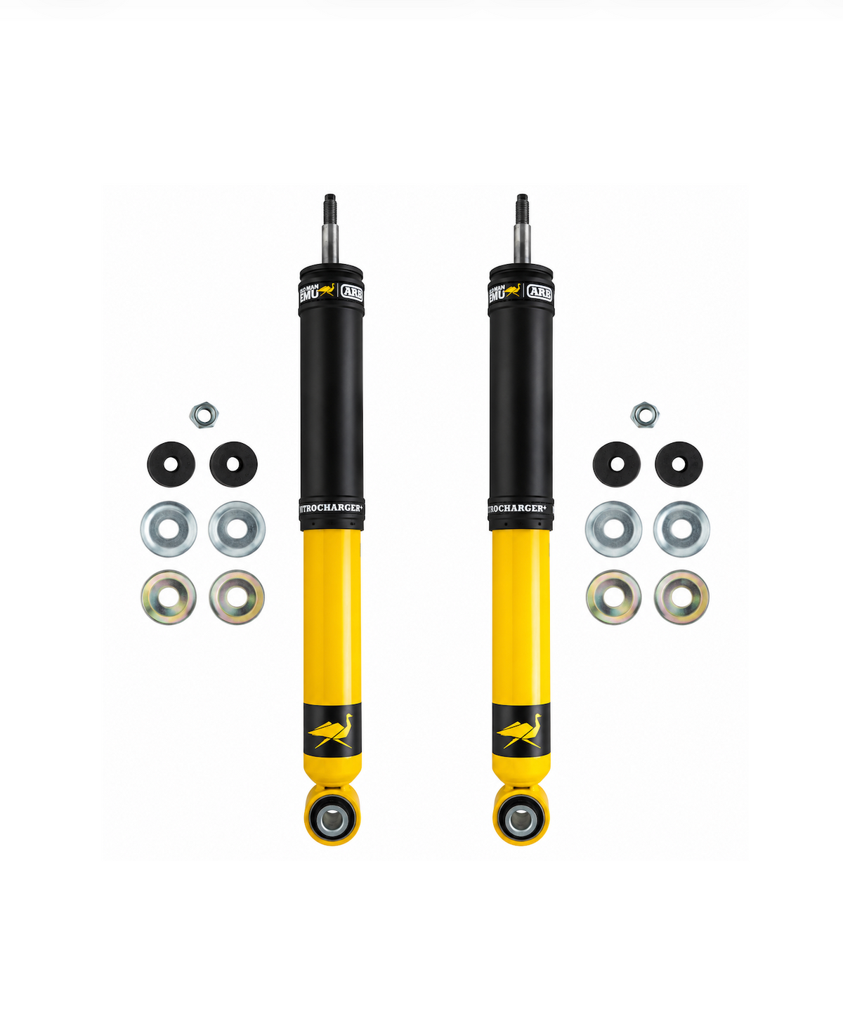 Pair of Old Man Emu rear shock absorbers for Mitsubishi Delica L400 1994–2006 NON-ECS eye to pin