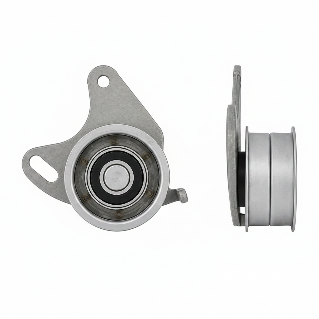 Alt Text:
Bilstein timing belt tensioner pulley for Mitsubishi Delica L300 4D55/4D56 engines, OEM MD050135 MD329625, made in Germany.