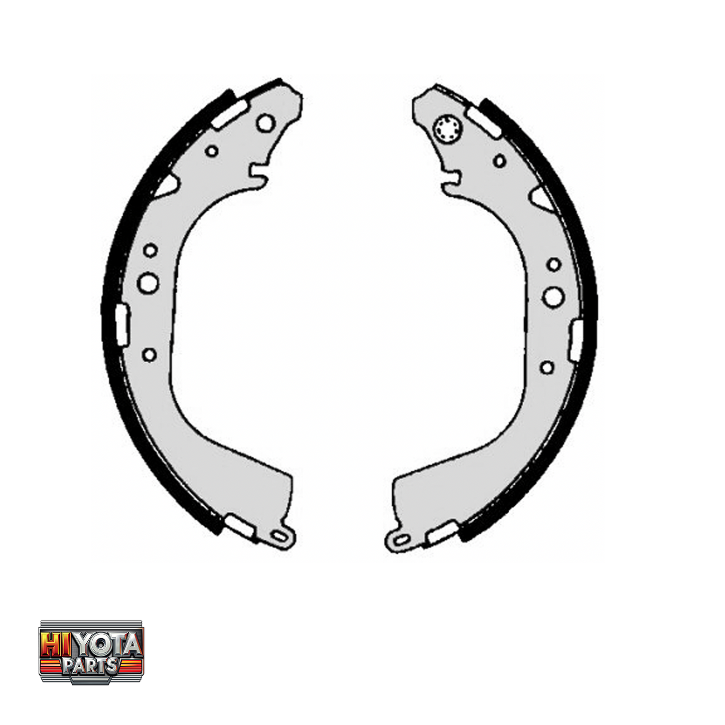 Rear Brake Shoes Hiace 1989-2004