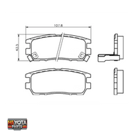 Hella Brake Pads REAR Delica L400 1994-2006