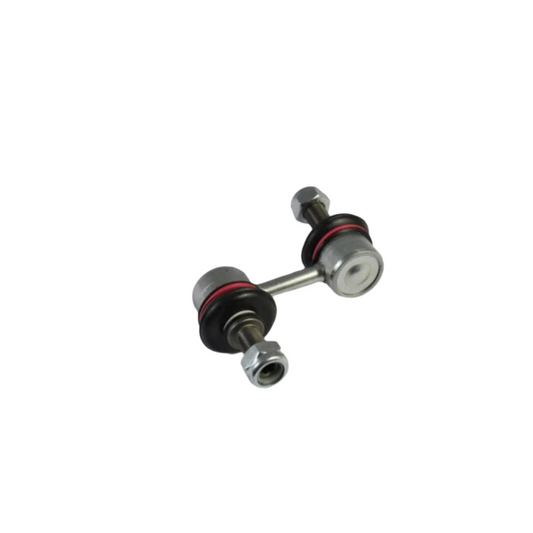 An sway bar link for Mitsubishi Delica L400 1994-2006, showing metallic parts with rubber components, on a white background.

