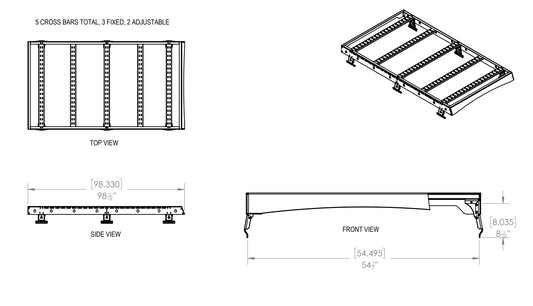 Roof Rack Hiace 1989-2004 Low Roof