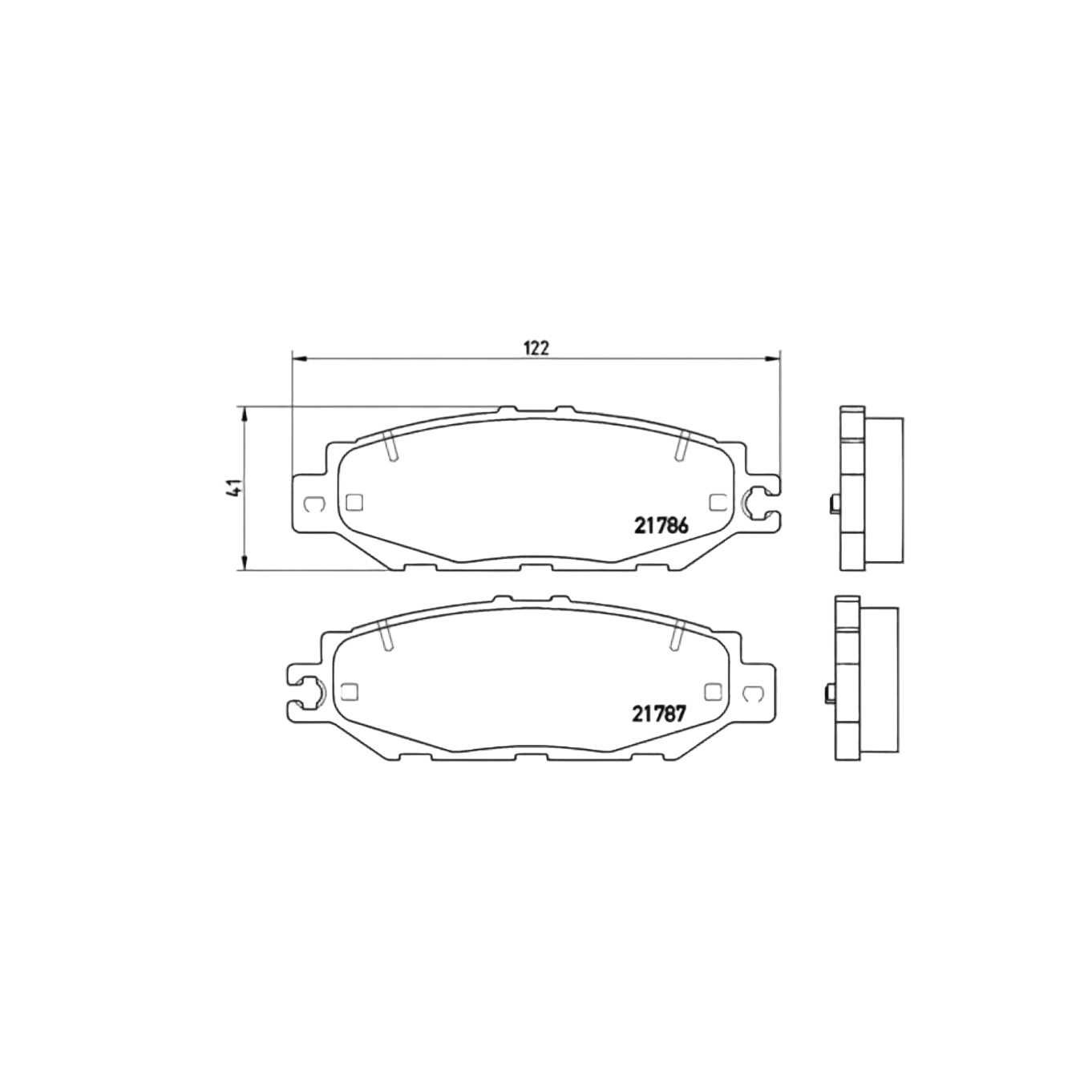 Rear Brake PADS GRAND Hiace/Granvia 1996-2004