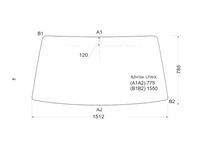 フロントガラス ハイエース 1989-2004 新品