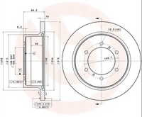 ブレンボ リアブレーキディスク デリカ L400 1994-2006