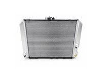 Toyota HiAce 1KZ-TE diesel all-aluminum radiator for select 1993–2004 models, HiYota Parts heavy-duty replacement radiator with welded aluminum tanks, integrated fittings and high-efficiency cooling core.