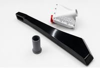 Toyota HiAce H200 snorkel kit by HiYota Parts, featuring a heavy-duty black snorkel body and intake adapter for H200 models.