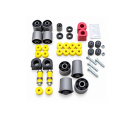 Toyota HiAce H100 KZH 4WD complete suspension bushing kit with front and rear sway bar bushings, shock bushings, rear control arm bushings and track bar Panhard bushings for KZH106, KZH116, KZH126 and KZH138 models.